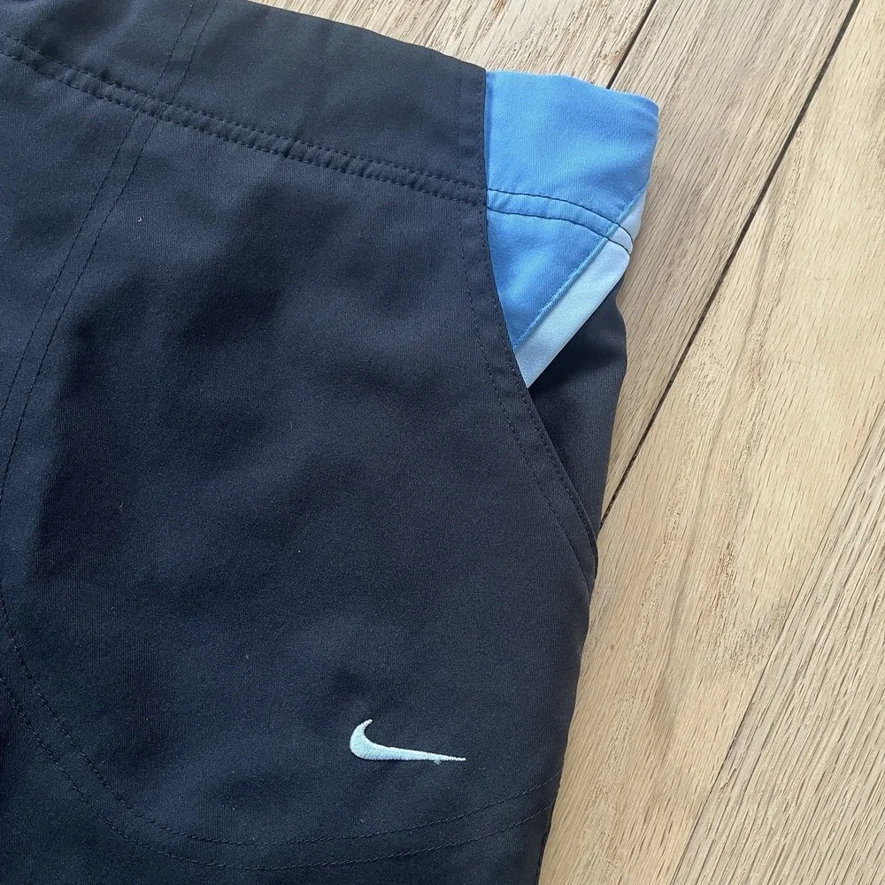 Nike Athletic Women's Black Track Pants XL Boot Cut Leg Y2K Swoosh